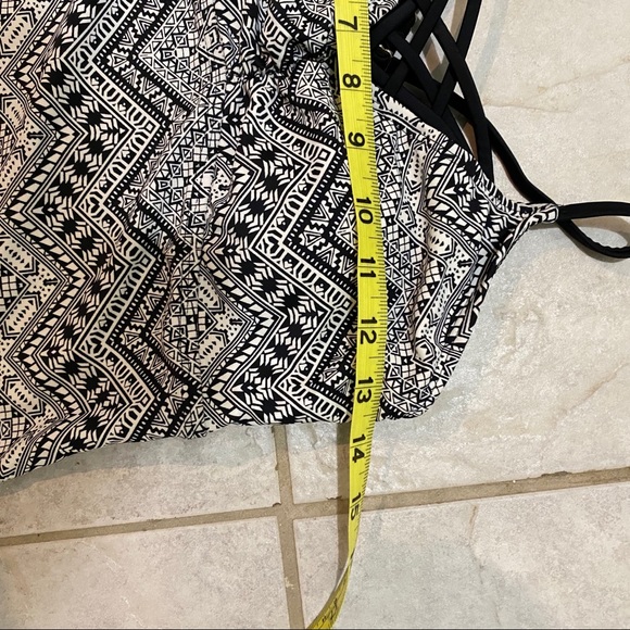 Arizona Shamrock Swimsuit Halter top BlackWhite - Picture 2 of 4